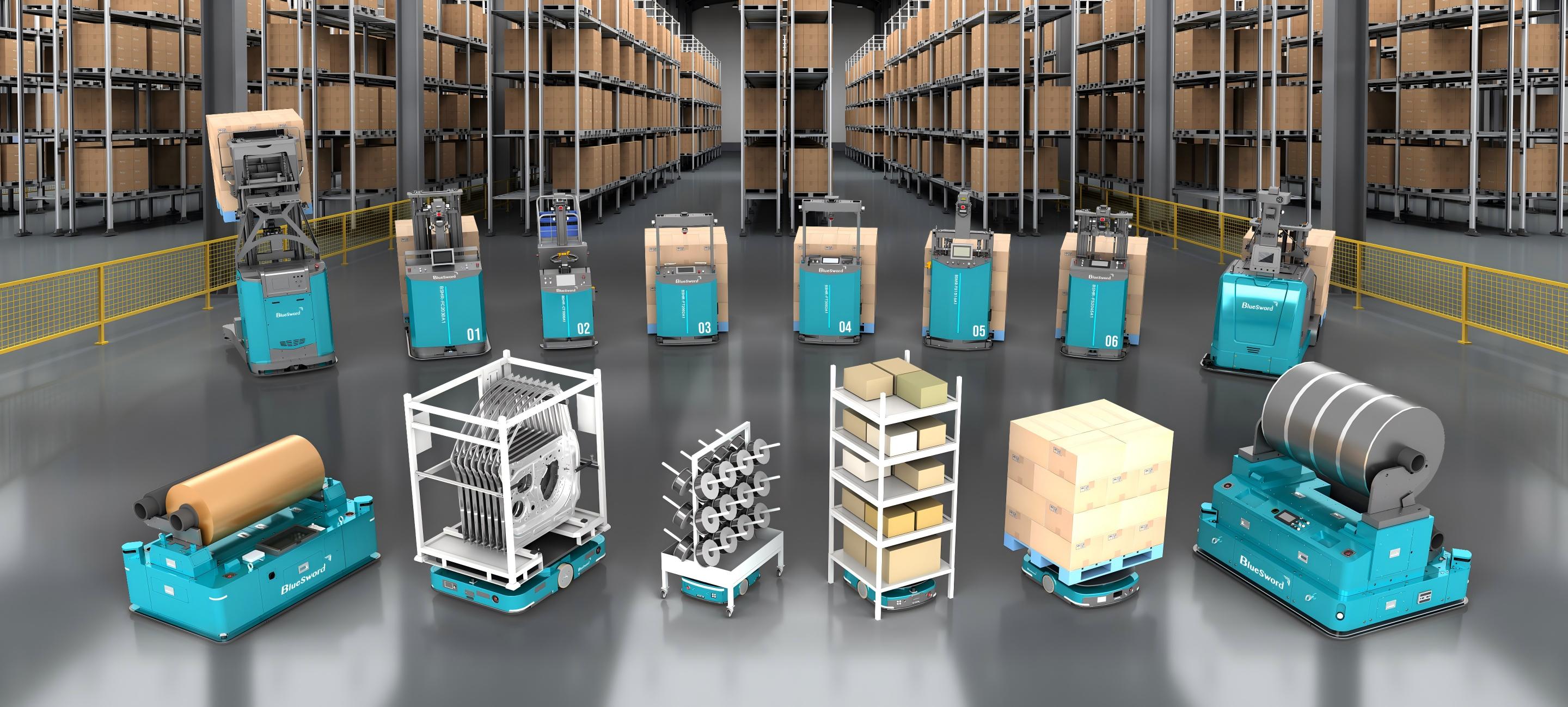 BlueSword AGV AMR Warehouse Automation​