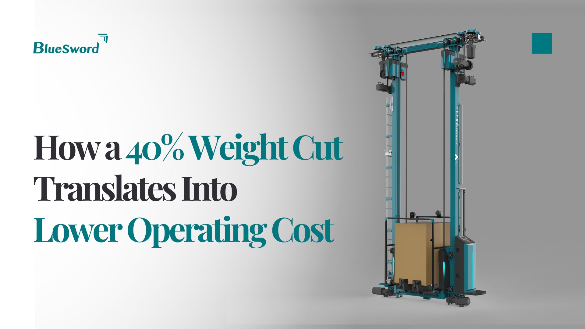 Automated stacker crane with pallet handling solutions